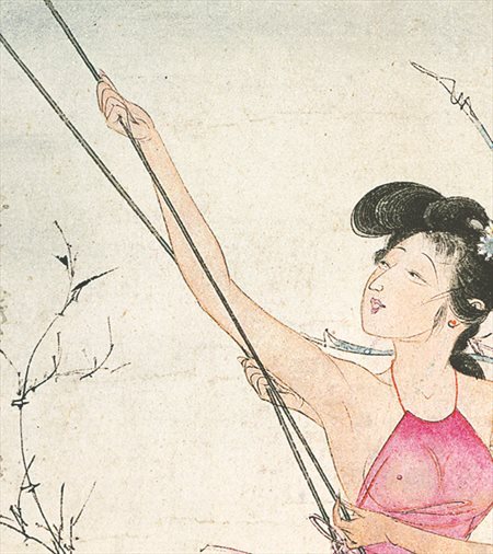 慈溪-胡也佛的仕女画和最知名的金瓶梅秘戏图